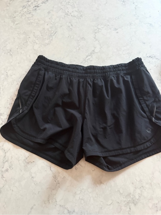 Athleta Pants - Athleta Racer Run Shorts 4 in  Black
size large